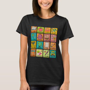 Spanish Vocabulary Back To School Maestra Bilingua T-Shirt