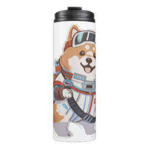 Spanish Water and wine Funny dog 1 Thermal Tumbler