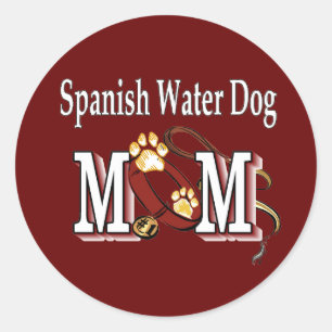 Spanish Water Dog MOM Gifts Classic Round Sticker