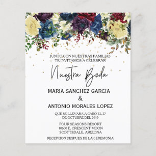 Spanish Wedding Christmas Winter Nuestra Boda  Flyer