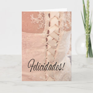 Spanish Wedding congrats Card
