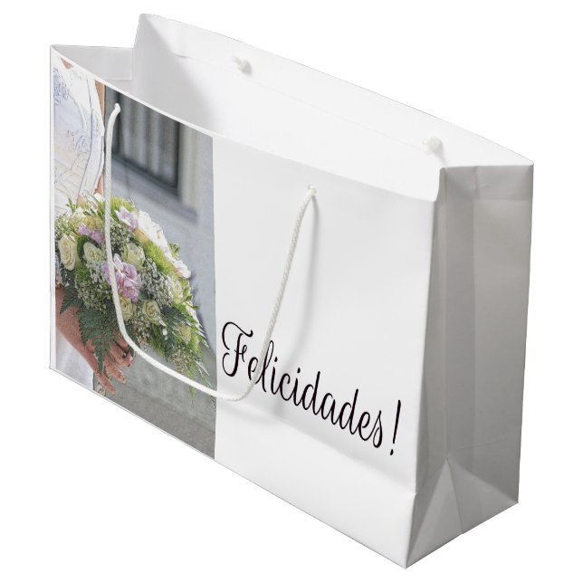 Spanish Wedding congrats gift bag (Front Angled)