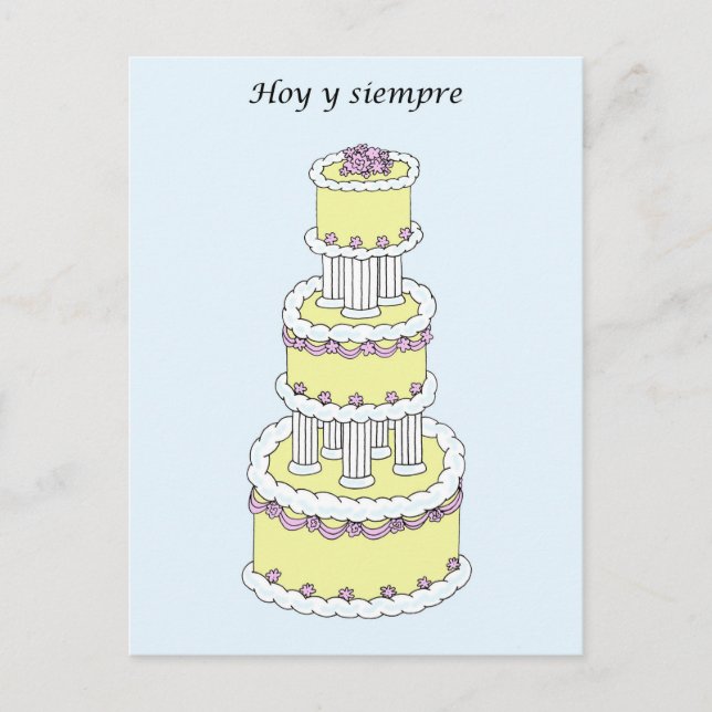 Spanish Wedding Congratulations. Postcard (Front)