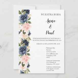 Spanish  Wedding Invitation