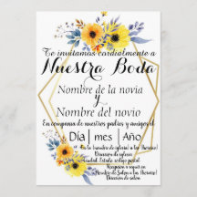 Spanish Wedding Invitation