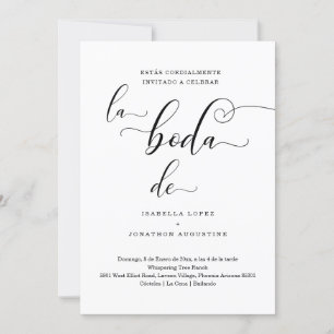Spanish Wedding Invitation