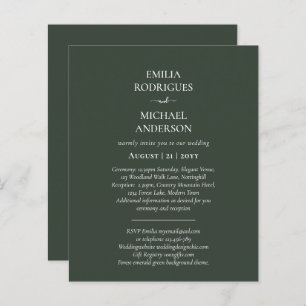 Spanish Wedding Invitation BILINGUAL Nuestra Boda