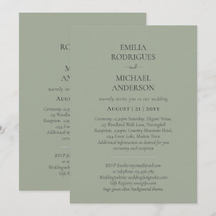 Spanish Wedding Invitation BILINGUAL Nuestra Boda