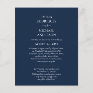 Spanish Wedding Invites BILINGUAL Budget Boda Flyer