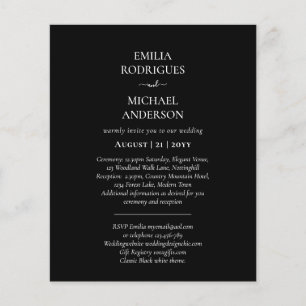 Spanish Wedding Invites BILINGUAL Budget Boda Flyer