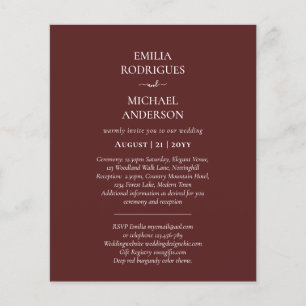 Spanish Wedding Invites BILINGUAL Budget Boda Flyer