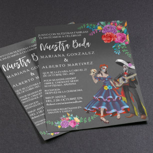 Spanish Wedding Nuestra Boda Day of Dead 