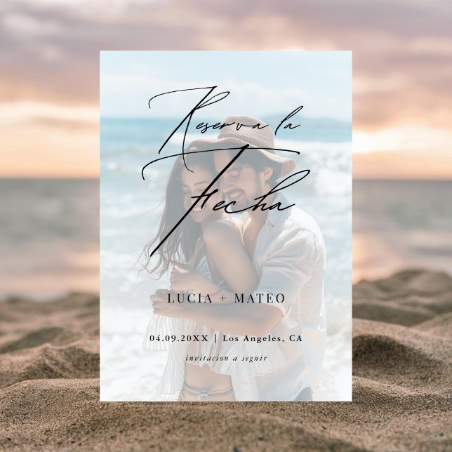 Spanish Wedding | Reserva La Fecha Photo Overlay Save The Date (Creator Uploaded)