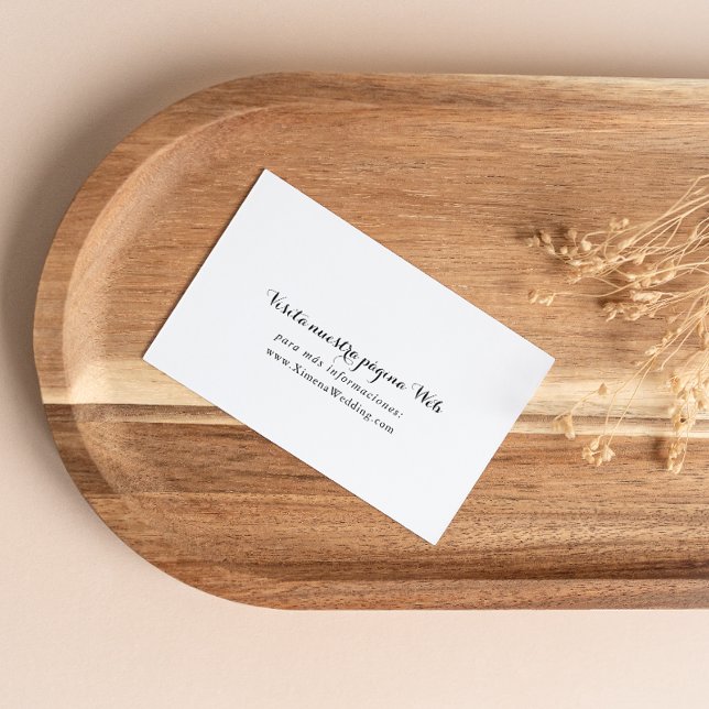 Spanish Wedding Website Enclosure Card (Creator Uploaded)