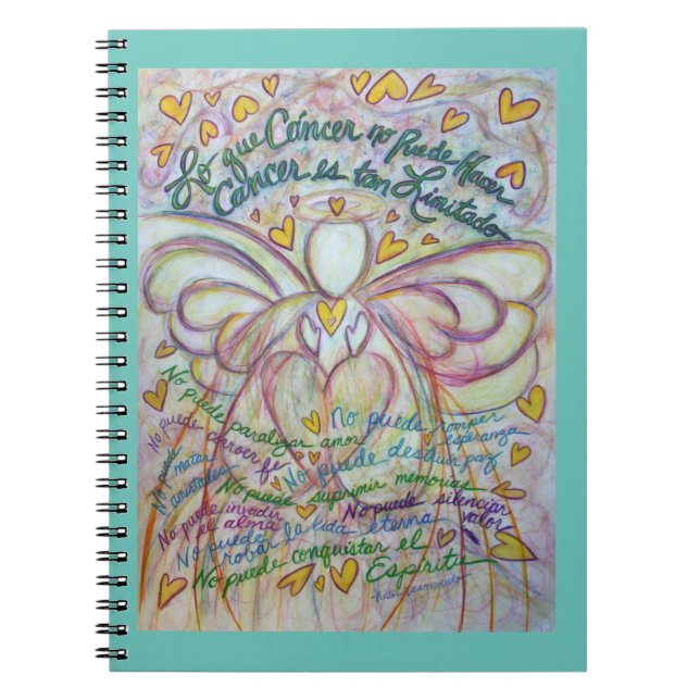 Spanish What Cancer Cannot Do Art Journal Notebook (Front)