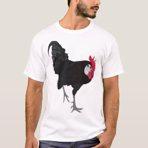 Spanish White Faced Black Rooster T-Shirt