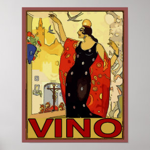 Spanish Wine, Vino Poster
