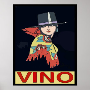 Spanish Wine, Vino Poster