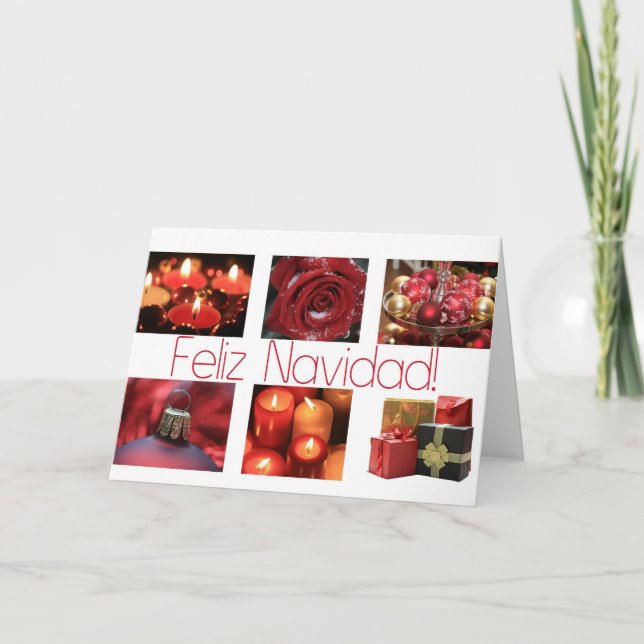 Spanish Winter collage christmas card (Front)