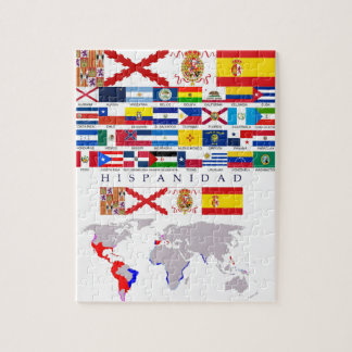SPANISHNESS origin with map. Puzzle