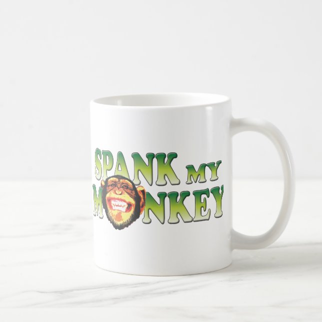 Spank My Monkey Coffee Mug (Right)