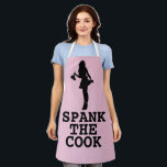 SPANK THE COO Kitchenn Apron Wife Gift<br><div class="desc">SPANK THE COOK KITCHEN APRON</div>