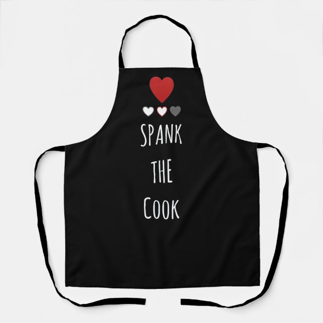 Spank The Cook Adult Apron (Front)