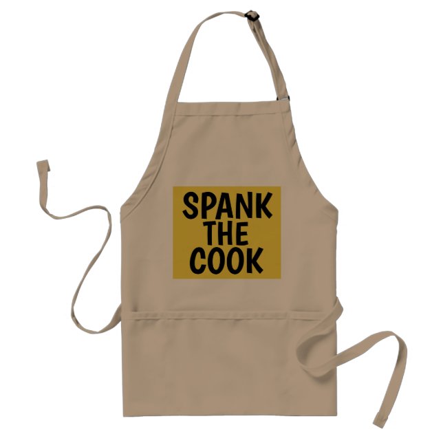 SPANK THE COOK, Funny Kitchen Aprons (Front)