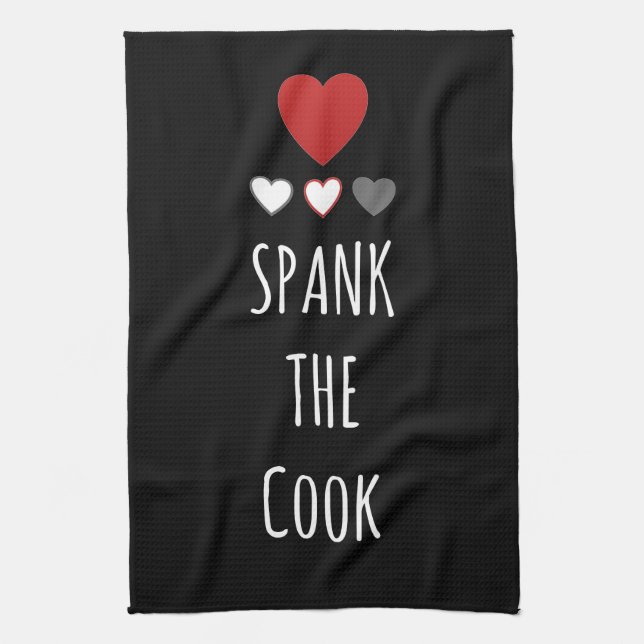 Spank The Cook Kitchen Towel (Vertical)