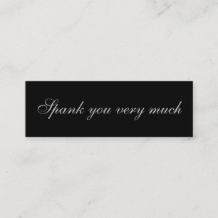 Spank you very much mini business card