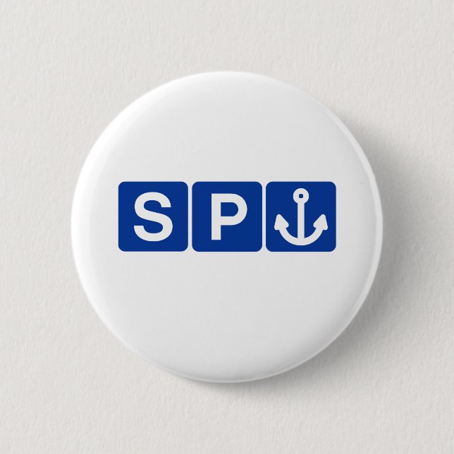 Spanker Symbol Joke 6 Cm Round Badge (Front)
