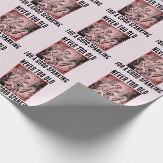 SPANKING ROMANCE BIRTHDAY WRAPPING PAPER FOR HER