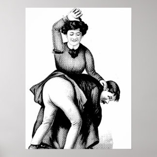 Spanking time Pop Art Poster