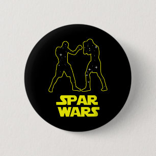 Spar Wars Boxing Parody Spoof - Mens And Womens  6 Cm Round Badge