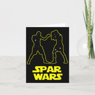 Spar Wars Boxing Parody Spoof - Mens And Womens Card