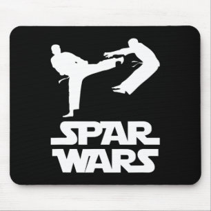 Spar Wars Funny Saying Taekwondo Mma Fighter Karat Mouse Pad