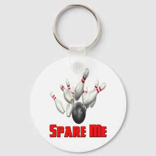 Spare Me Bowling Key Ring