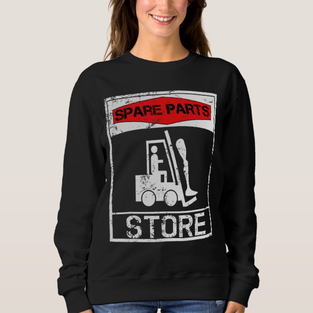 Spare Parts Store  Leg Amputee Sweatshirt (Front)