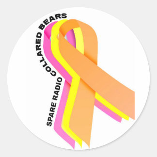 Spare radio collared Bears! Classic Round Sticker