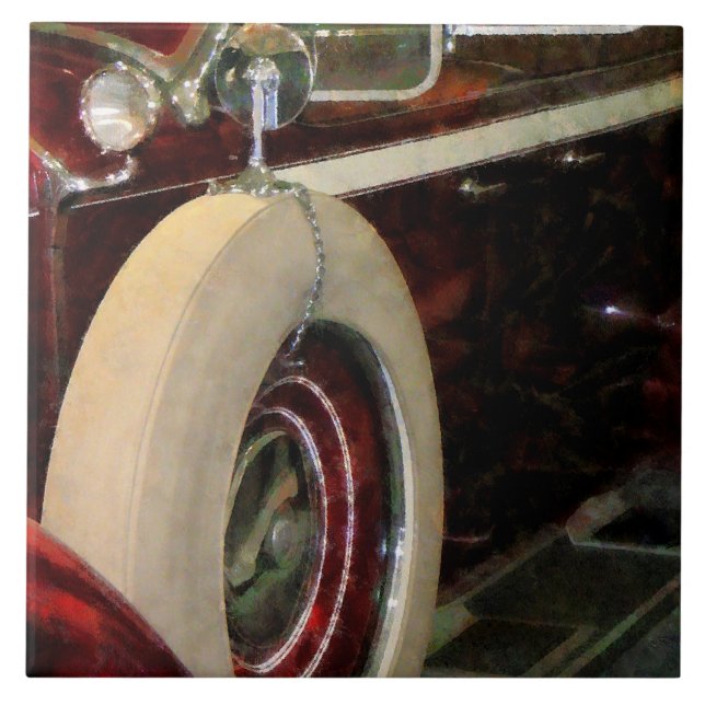 Spare Tire Ceramic Tile (Front)