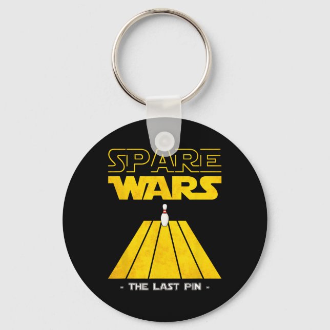 Spare Wars Last Pin Bowling Bowler Bowling Player  Key Ring (Front)