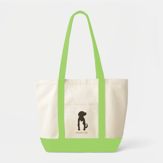 SPARED tote, green Tote Bag (Front)