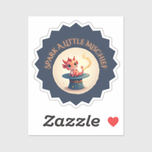 Spark a Little Mischief – Magical Dragon Sticker