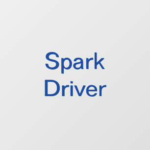 Spark Delivery Driver Car Window Decal