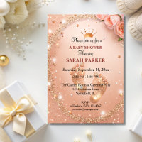 Spark Gold Glitter Baby Shower Feet VIP