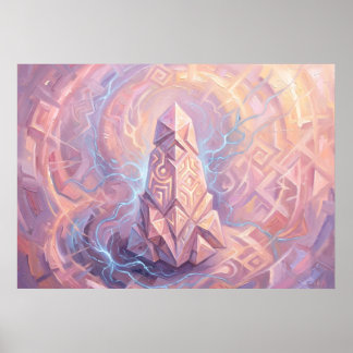 Spark of Creation Crystal Spirit Art Poster