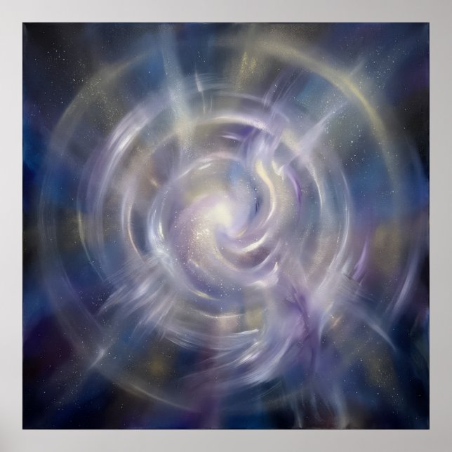 Spark of Creation Violet Spirit Art Poster (Front)