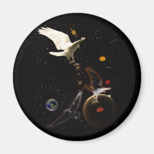 "Spark of Creation" White Raven Gifts Magnet