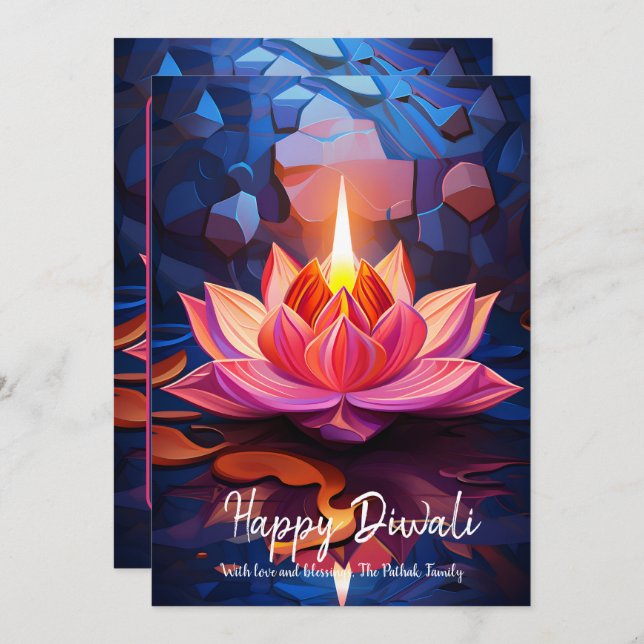 Spark of Grace Diwali card (Front/Back)