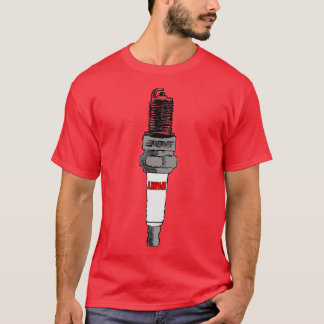Spark Plug Image Hot Rod Lover Car Parts Tuner Spa T-Shirt